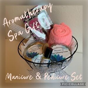 Aromatherapy Spa manicure and pedicure gift set self care hand crafted organic